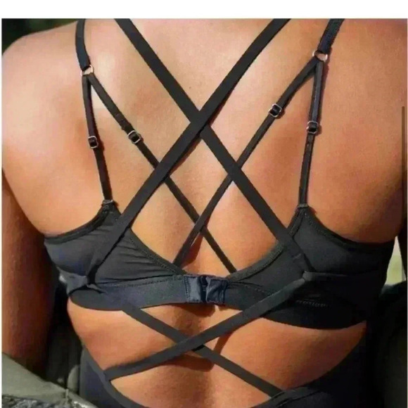 Aerie real me one black jumpsuit small - Picture 3 of 8